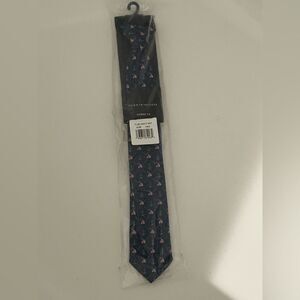 Tommy Hilfiger Nautical Youth Zipper Tie - Navy - 14in - NWT